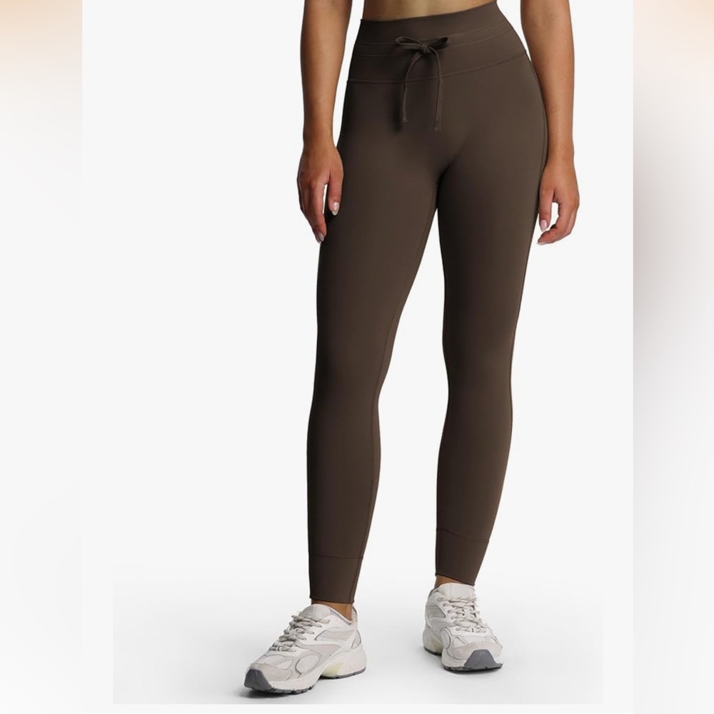 NWOT Compression Brown Leggings with tie for Women